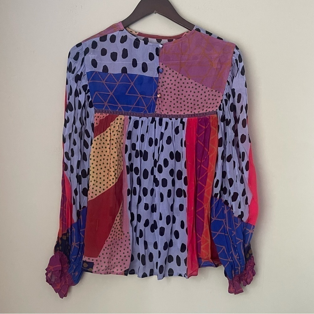 Blank London by Anthropologie | Multicolor Eccentric Blouse | XS​